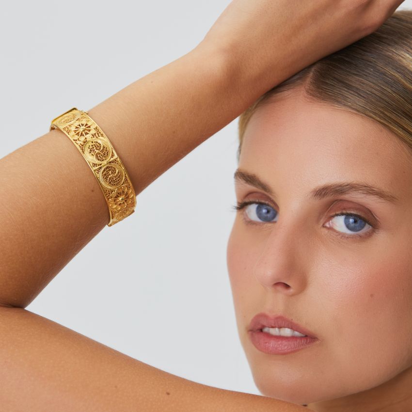 Bracelet Ciclo in Gold Plated Silver 