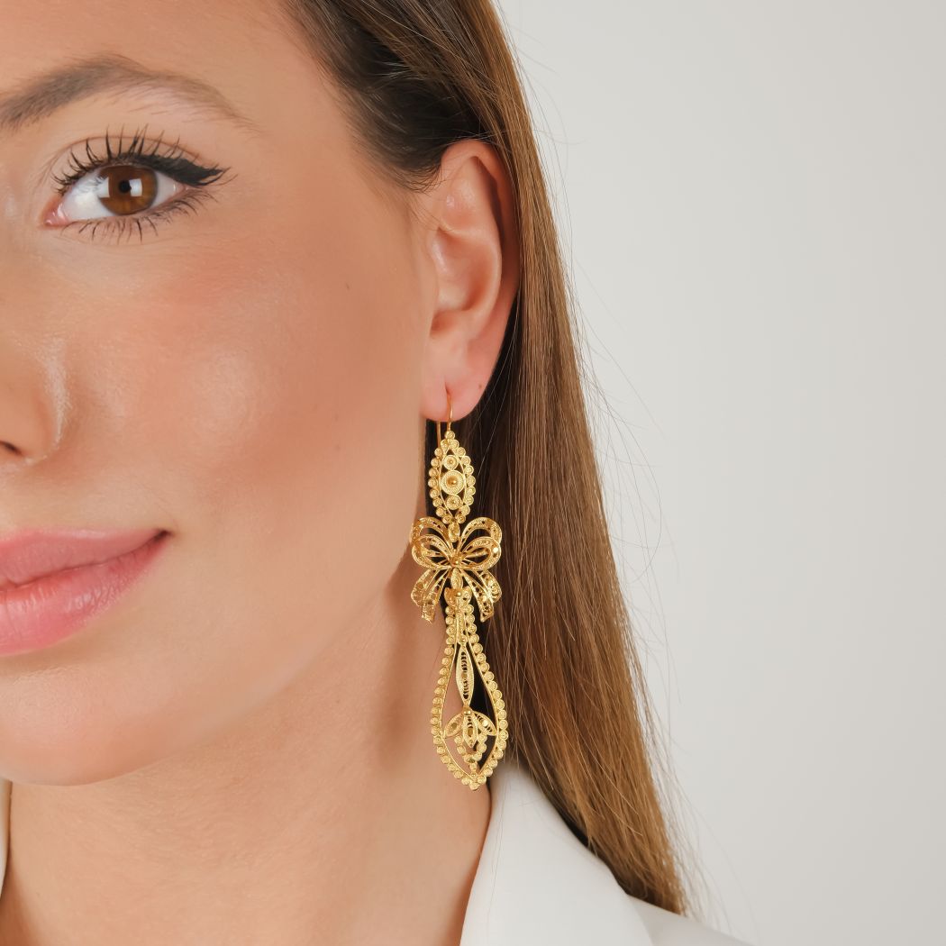 King Earrings in Gold Plated Silver 