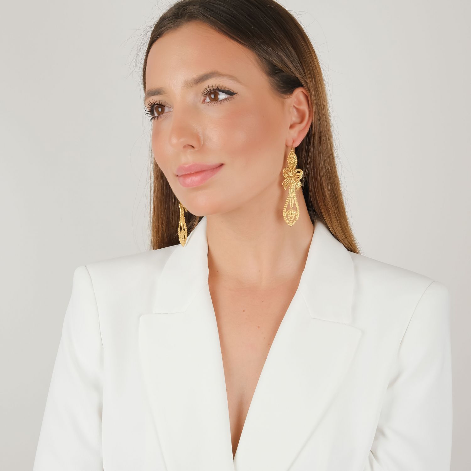 King Earrings in Gold Plated Silver King Earrings in Gold Plated Silver