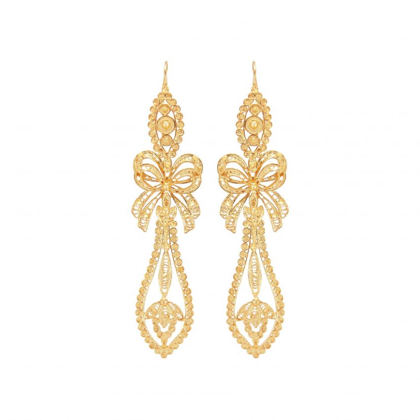 King Earrings in Gold Plated Silver 