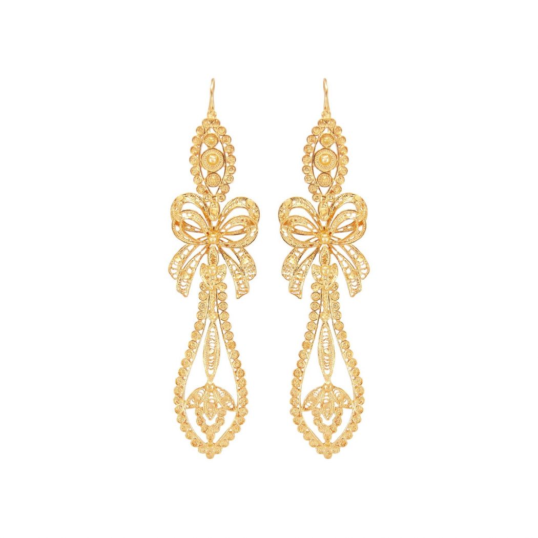 King Earrings in Gold Plated Silver 