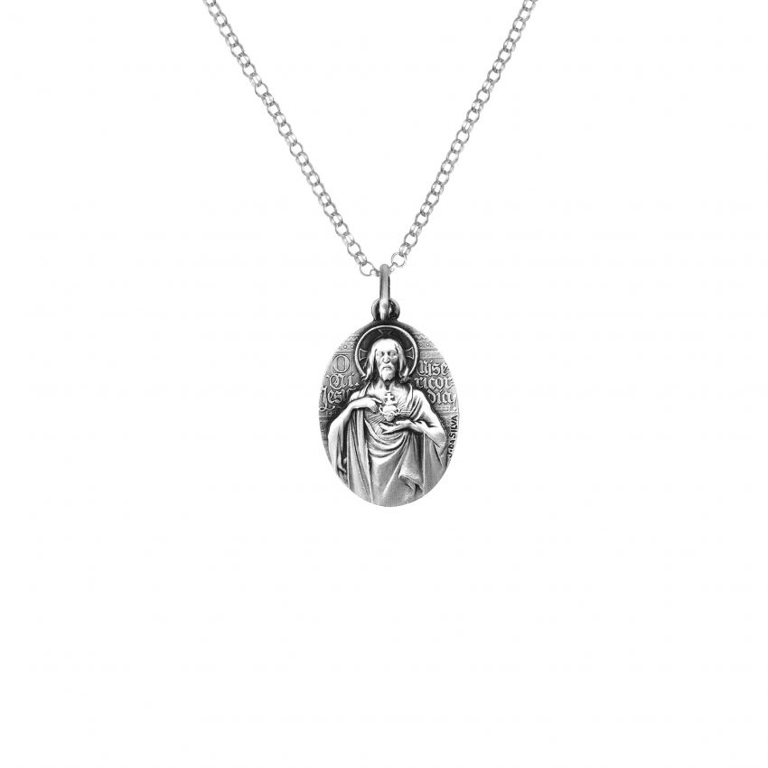 Necklace Scapular in Silver - Medal João da Silva 