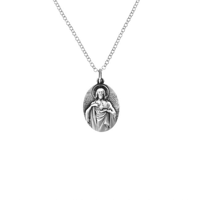 Necklace Scapular in Silver - Medal João da Silva 