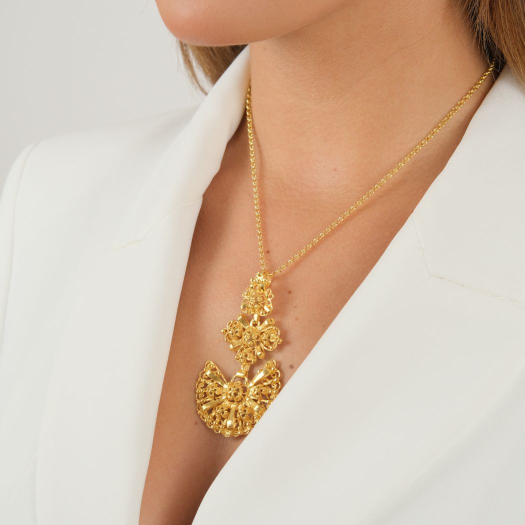Necklace Galego in Gold Plated Silver 