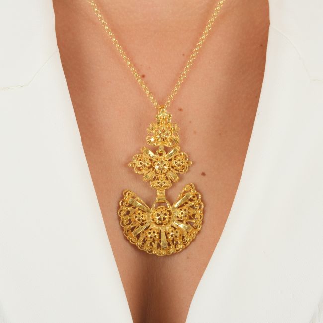 Necklace Galego in Gold Plated Silver 