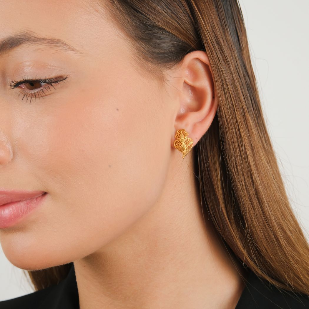 Earrings Heart of Viana XS in 9Kt Gold 