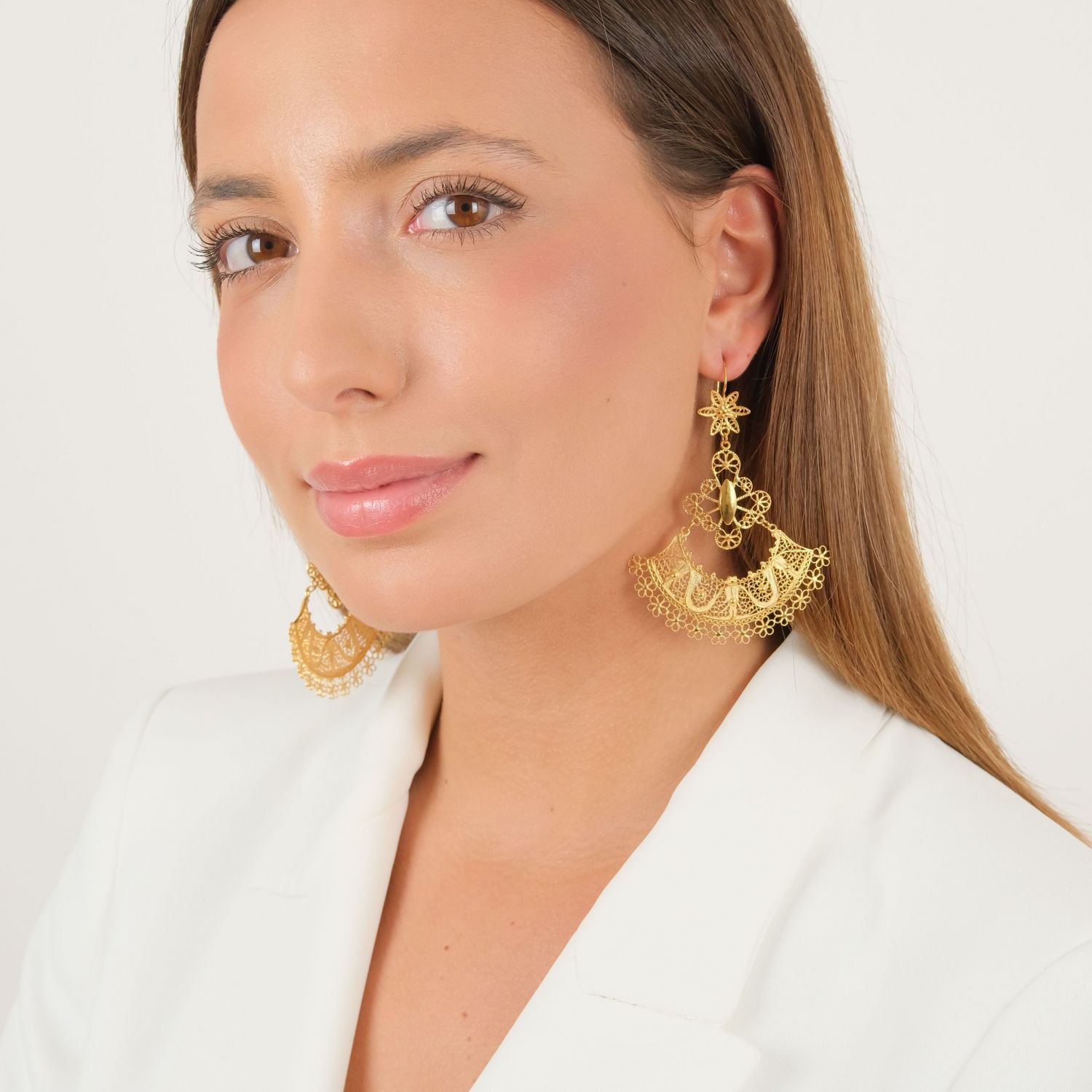 Earrings Skirt in Gold Plated Silver Earrings Skirt in Gold Plated Silver