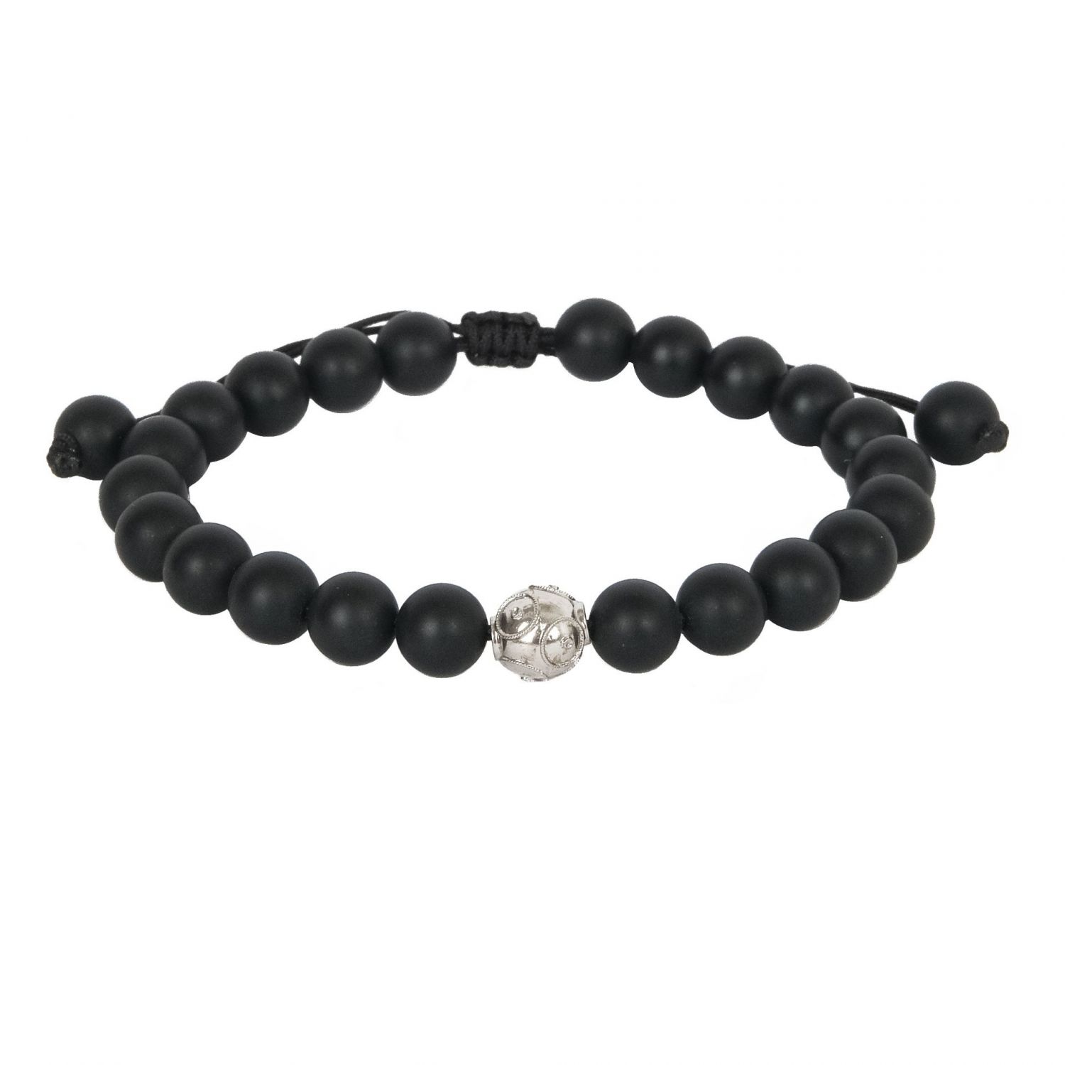 Bracelet Viana's Conta in Silver and Onyx Bracelet Viana's Conta in Silver and Onyx