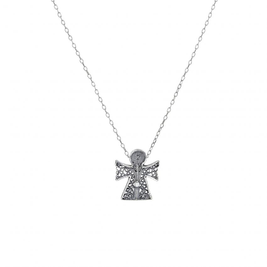Collar Ángel de la Guarda de Plata 