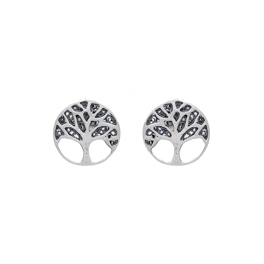 Earrings Tree of Life in Silver 