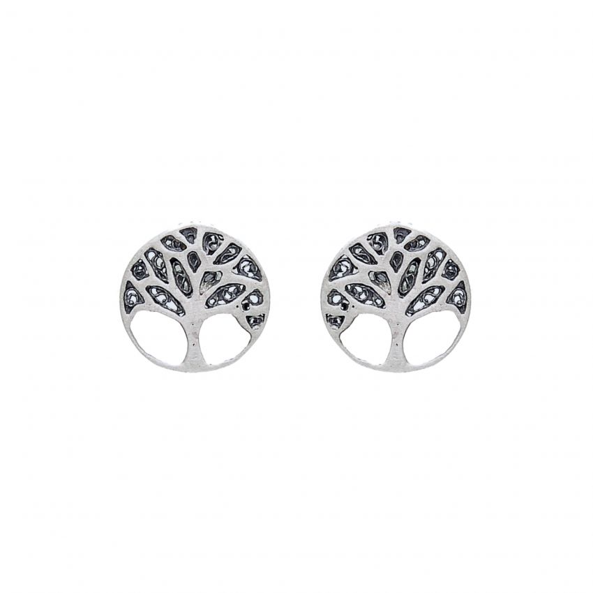 Earrings Tree of Life in Silver 