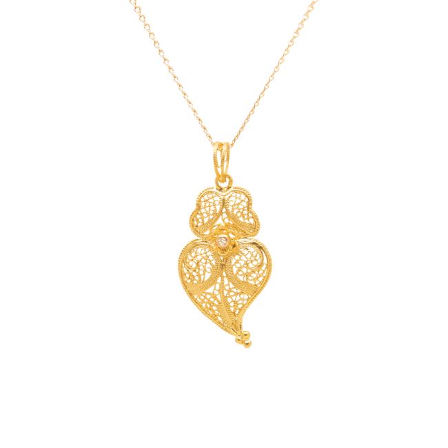 Necklace Heart of Viana M in 19,2Kt Gold and Diamond 