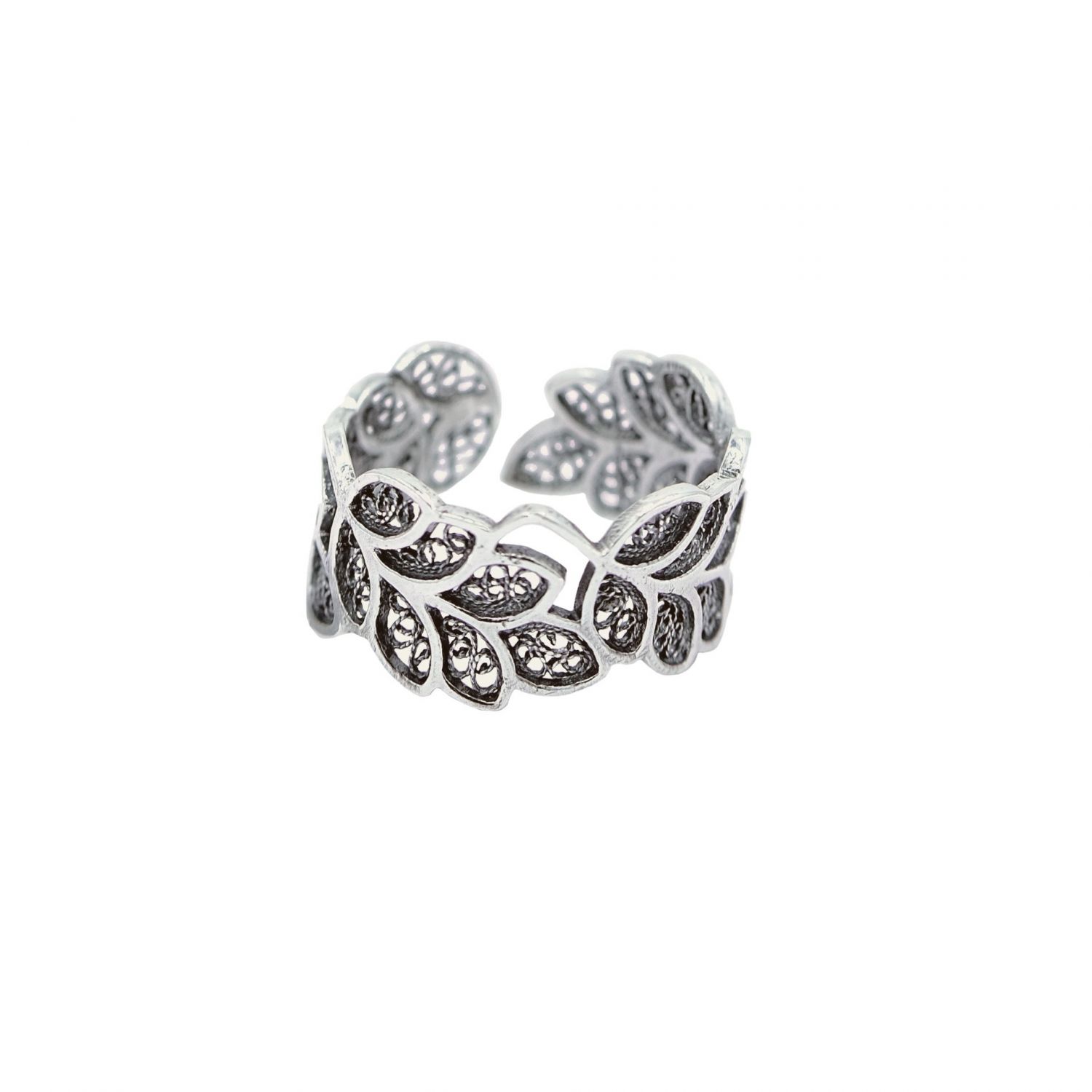 Pandora Sparkling Leaves Ring 189533C01-48 - Jacob Time Inc