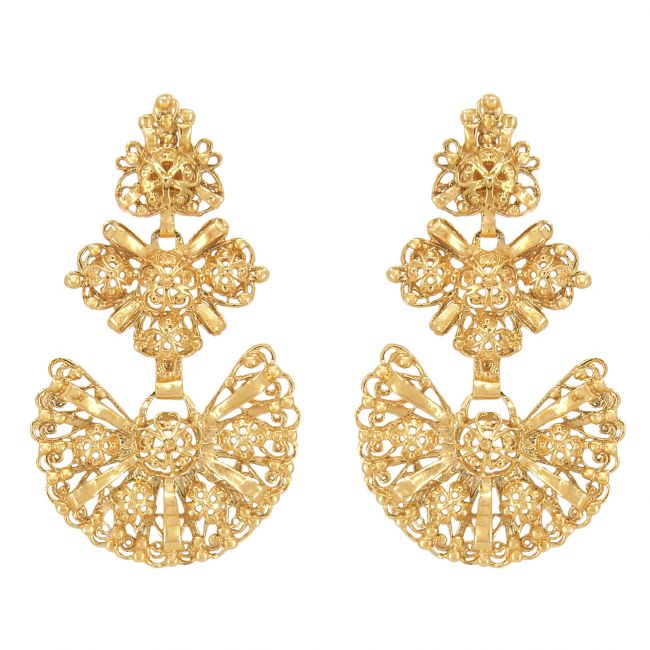 Galegos Earrings in Gold Plated Silver