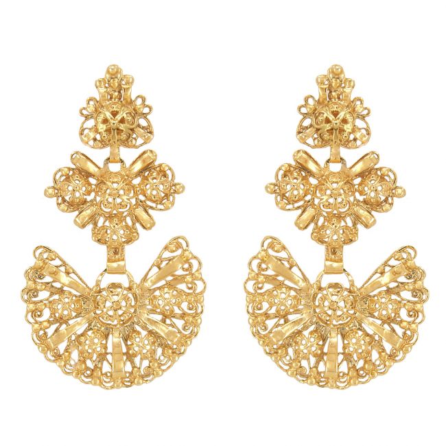 Galegos Earrings in Gold Plated Silver 