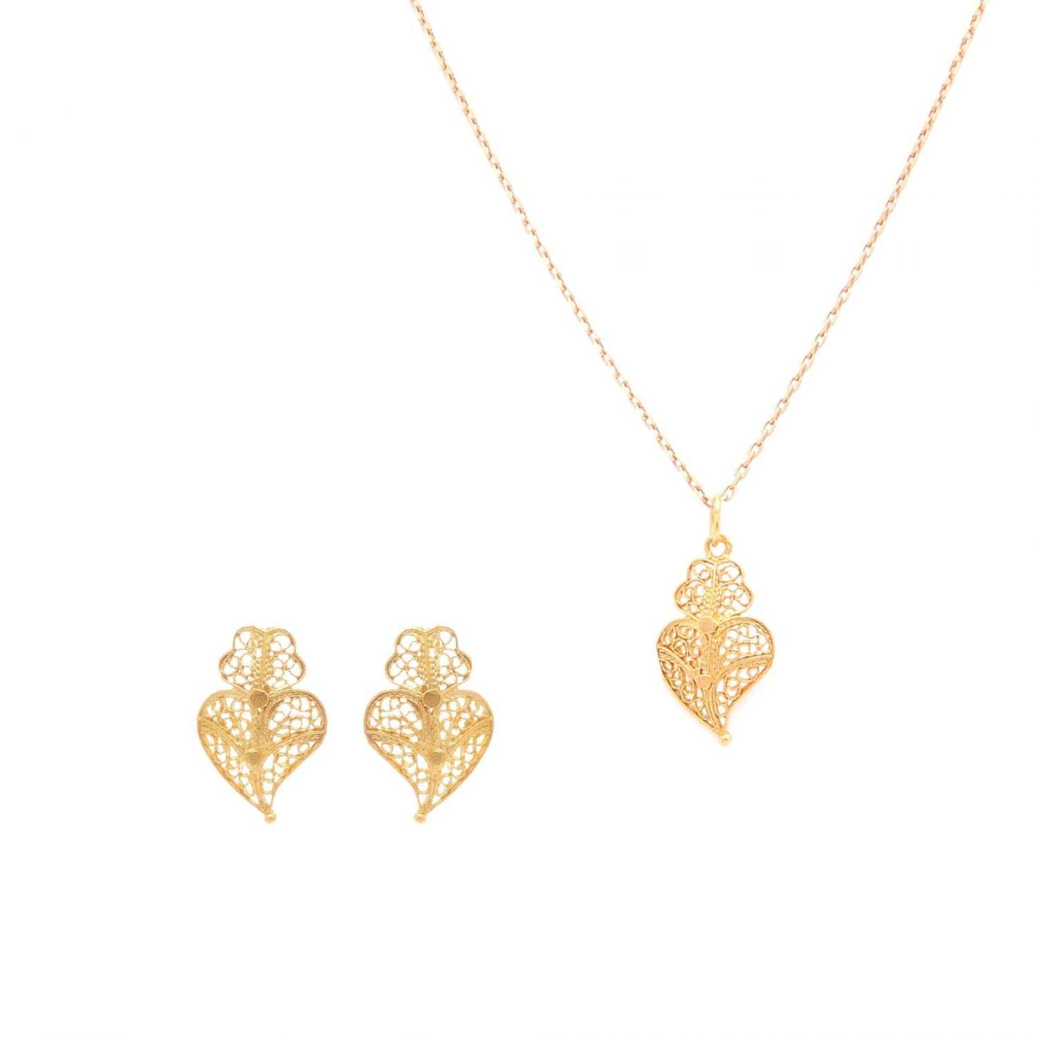 Parure Coeur de Viana XS en Or 19,2Kt 