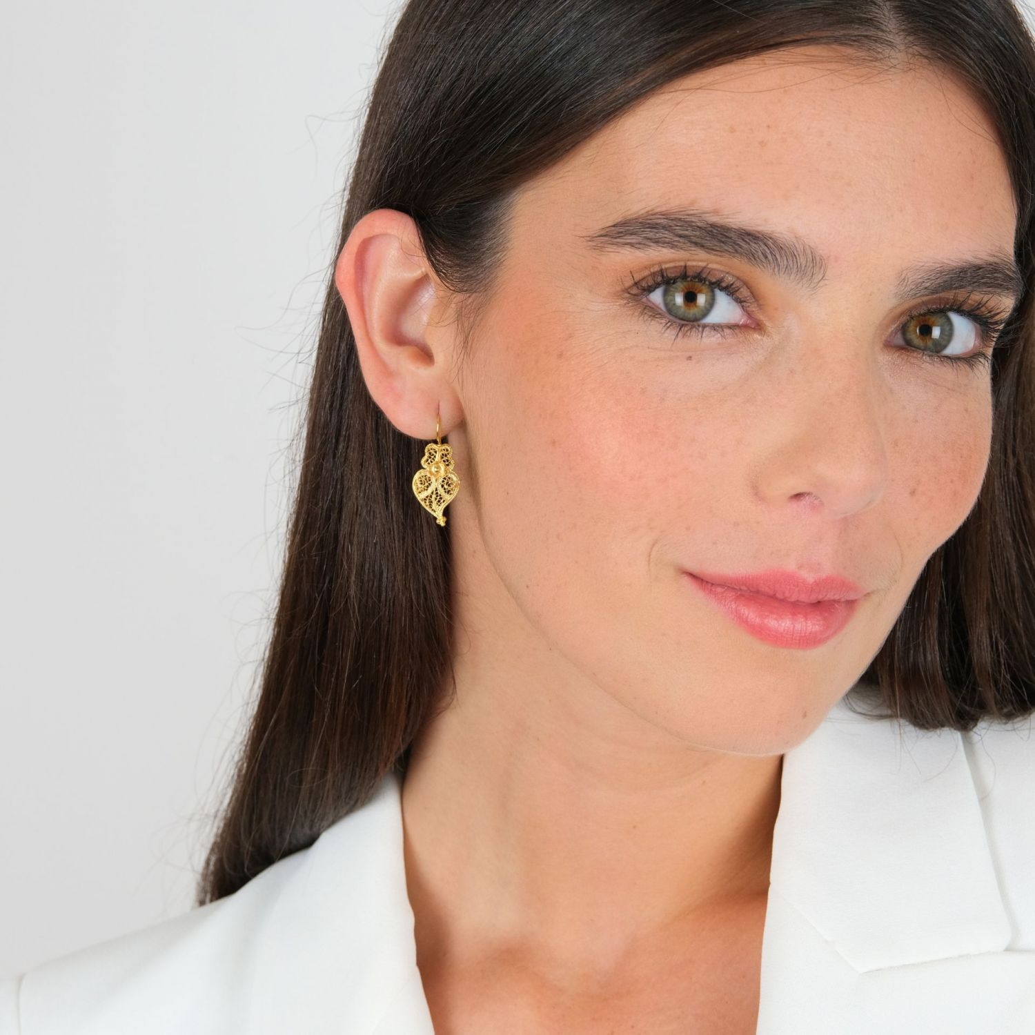 Earrings Heart of Viana S in 9Kt Gold Earrings Heart of Viana S in 9Kt Gold