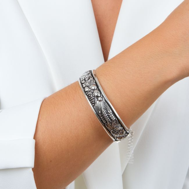 Bracelet Bangle 4 Seasons in Silver 