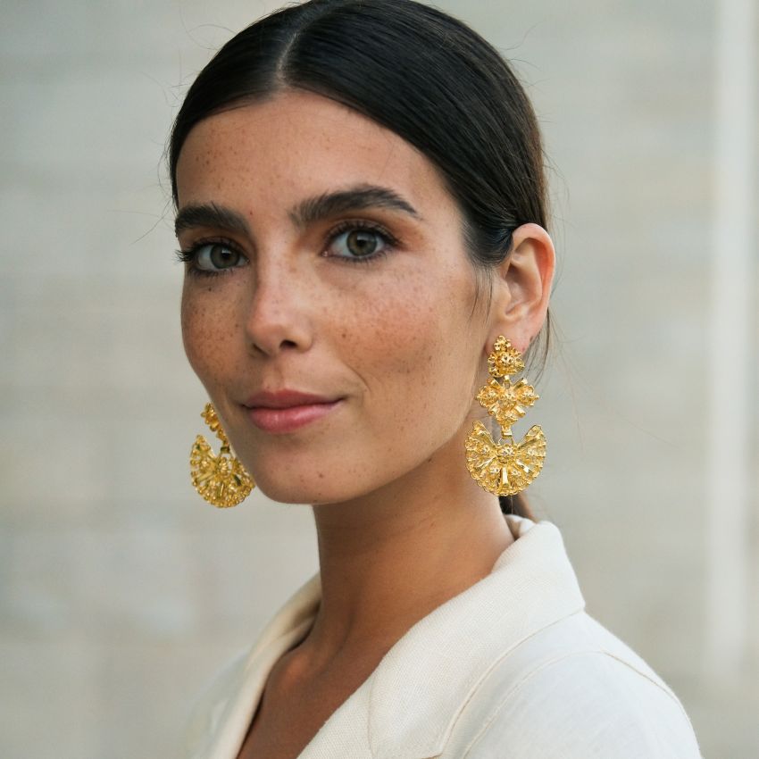 Galegos Earrings in Gold Plated Silver 