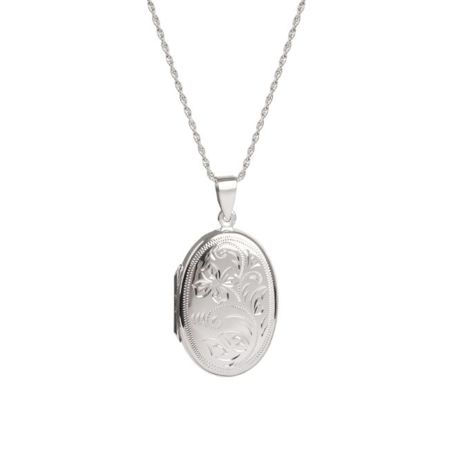 Necklace Memoria Oval in Silver 