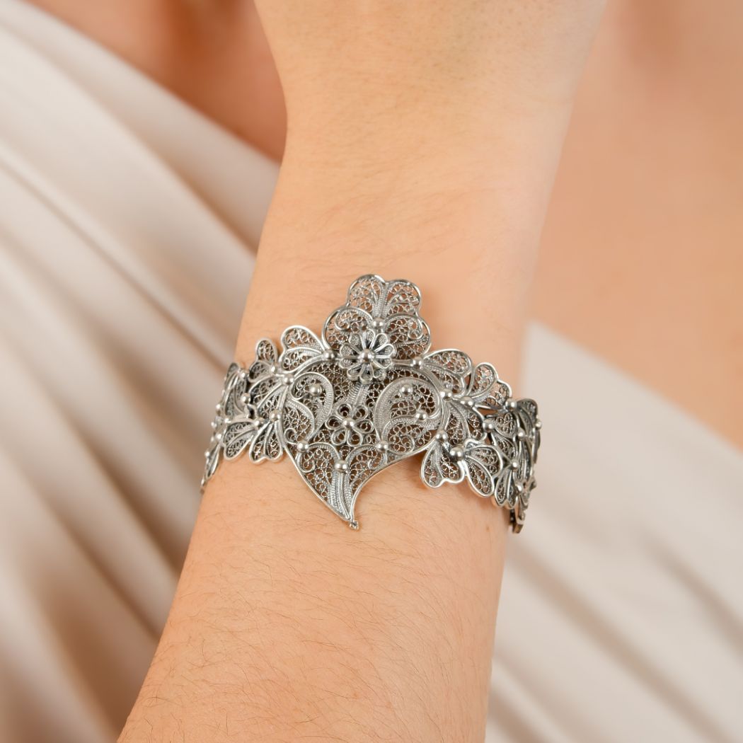 Bracelet Heart of Viana XL in Silver 