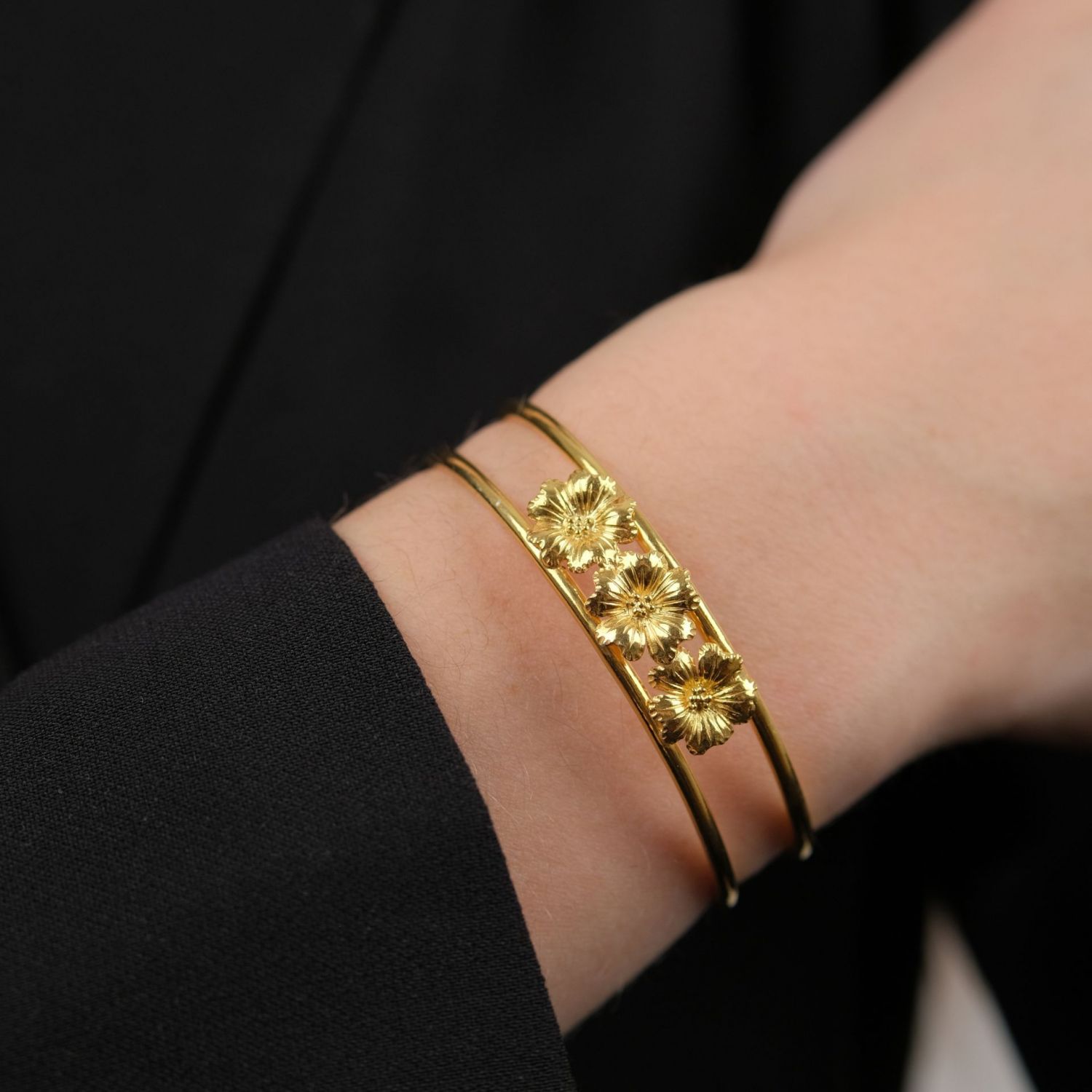 Pulsera Amália Bouquet de Plata Bañada en Oro Pulsera Amália Bouquet de Plata Bañada en Oro