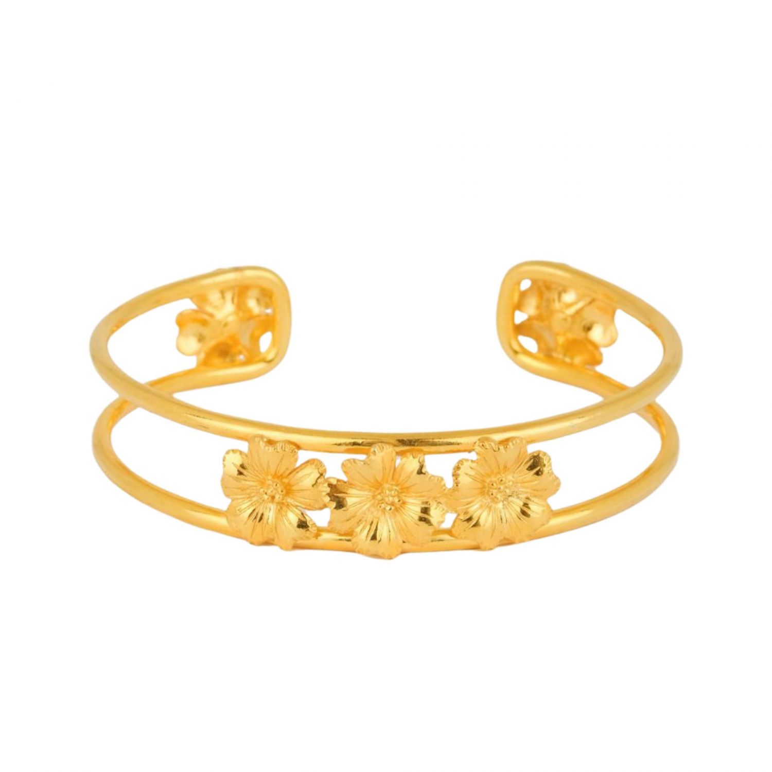 Pulsera Amália Bouquet de Plata Bañada en Oro Pulsera Amália Bouquet de Plata Bañada en Oro