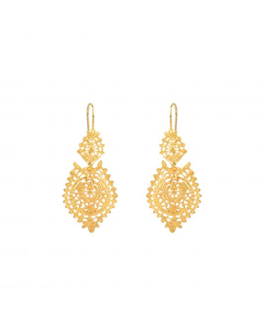 Queen Earrings S in 19,2Kt Gold 