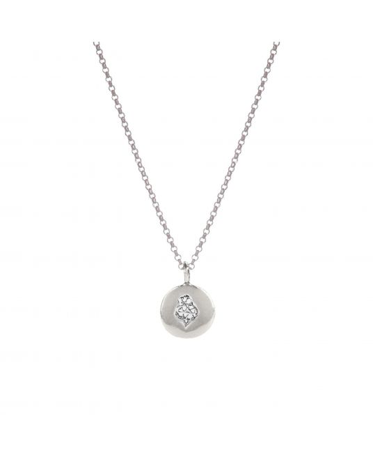 Necklace Charm Heart of Viana in Silver 