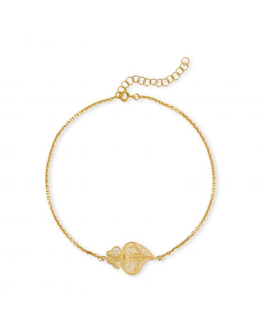 Bracelet Heart of Viana in Gold Plated Silver 