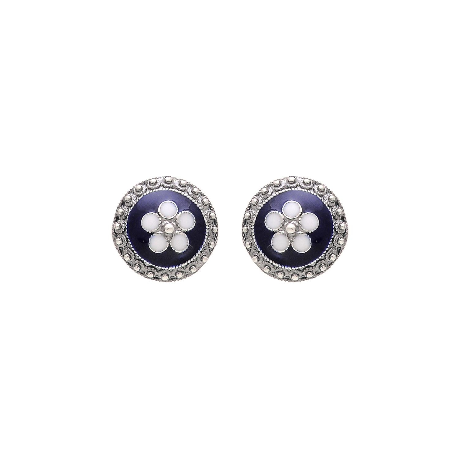 Boucles d’Oreilles Caramujo Puce en Argent 