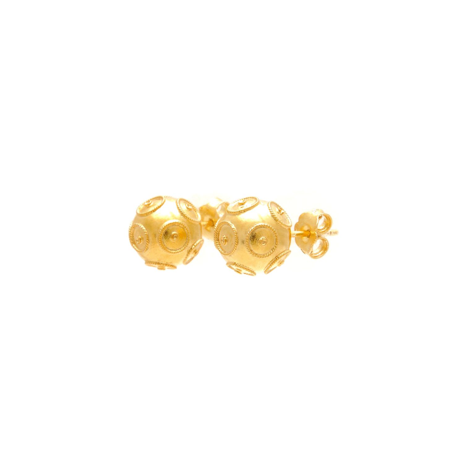 Boucles d'Oreilles Contas de Viana XS en Argent Plaqué Or Boucles d'Oreilles Contas de Viana XS en Argent Plaqué Or