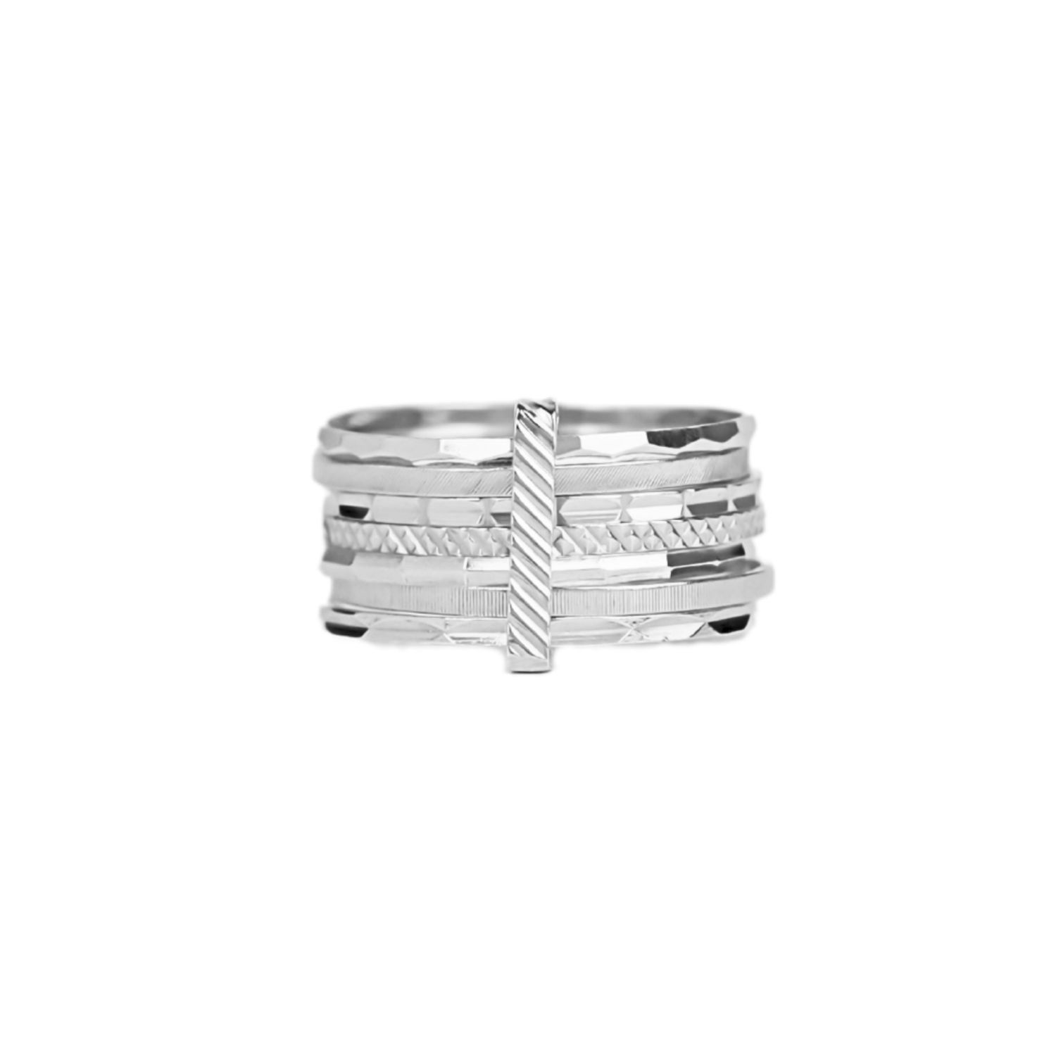 Bague Sept Esclaves en Argent 