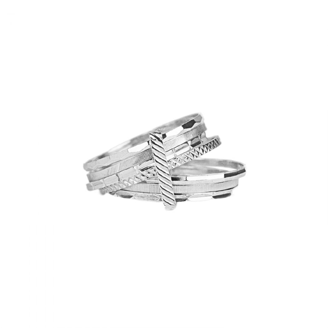 Ring Seven Bangles in Silver 