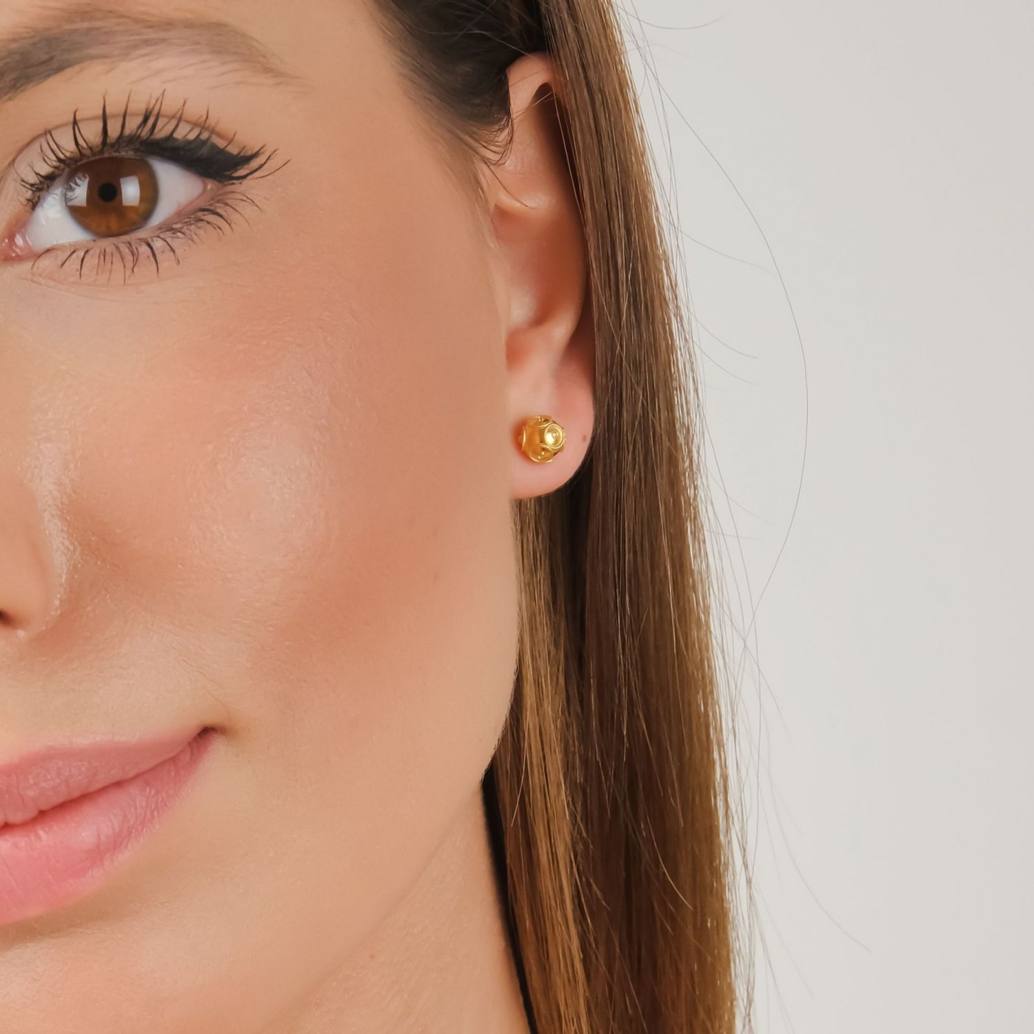 Boucles d'Oreilles Contas de Viana XS en Argent Plaqué Or Boucles d'Oreilles Contas de Viana XS en Argent Plaqué Or