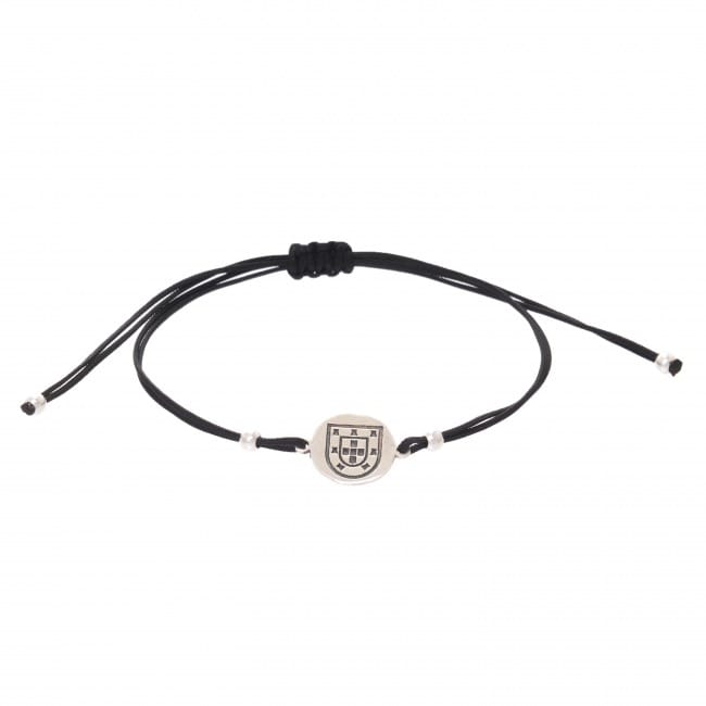 Bracelet Escudo in Silver with Cord