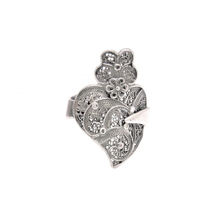 Ring Heart of Viana in Silver 