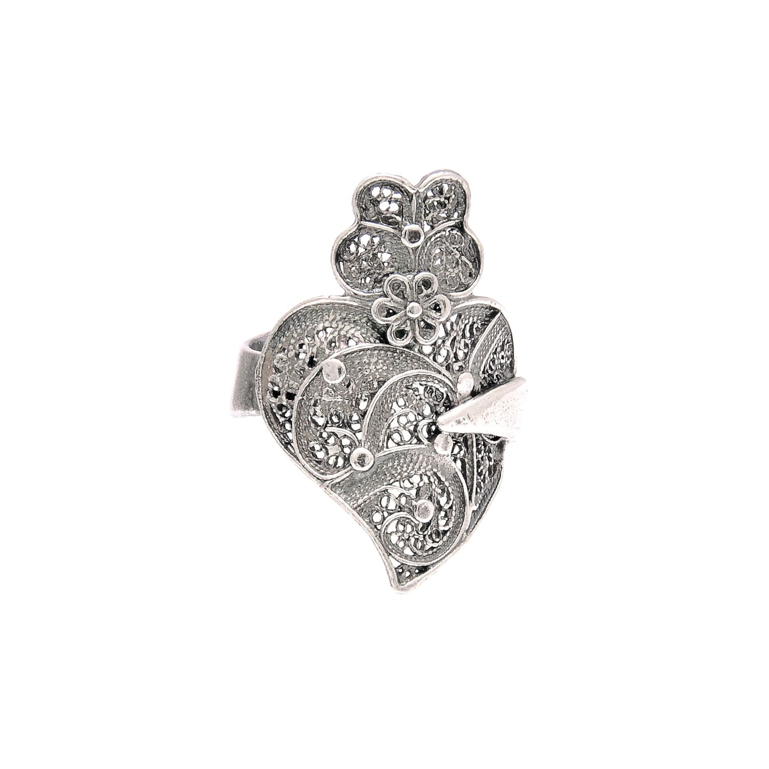 Ring Heart of Viana in Silver Ring Heart of Viana in Silver