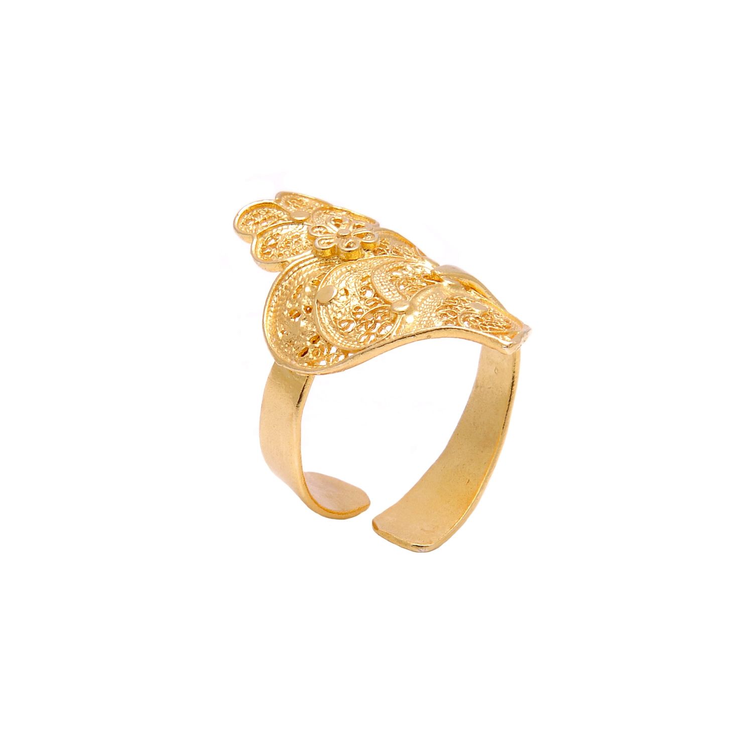 Ring Heart of Viana in Gold Plated Silver 