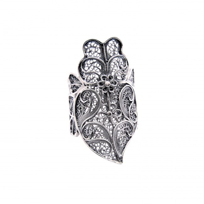 Ring Heart of Viana XL in Silver