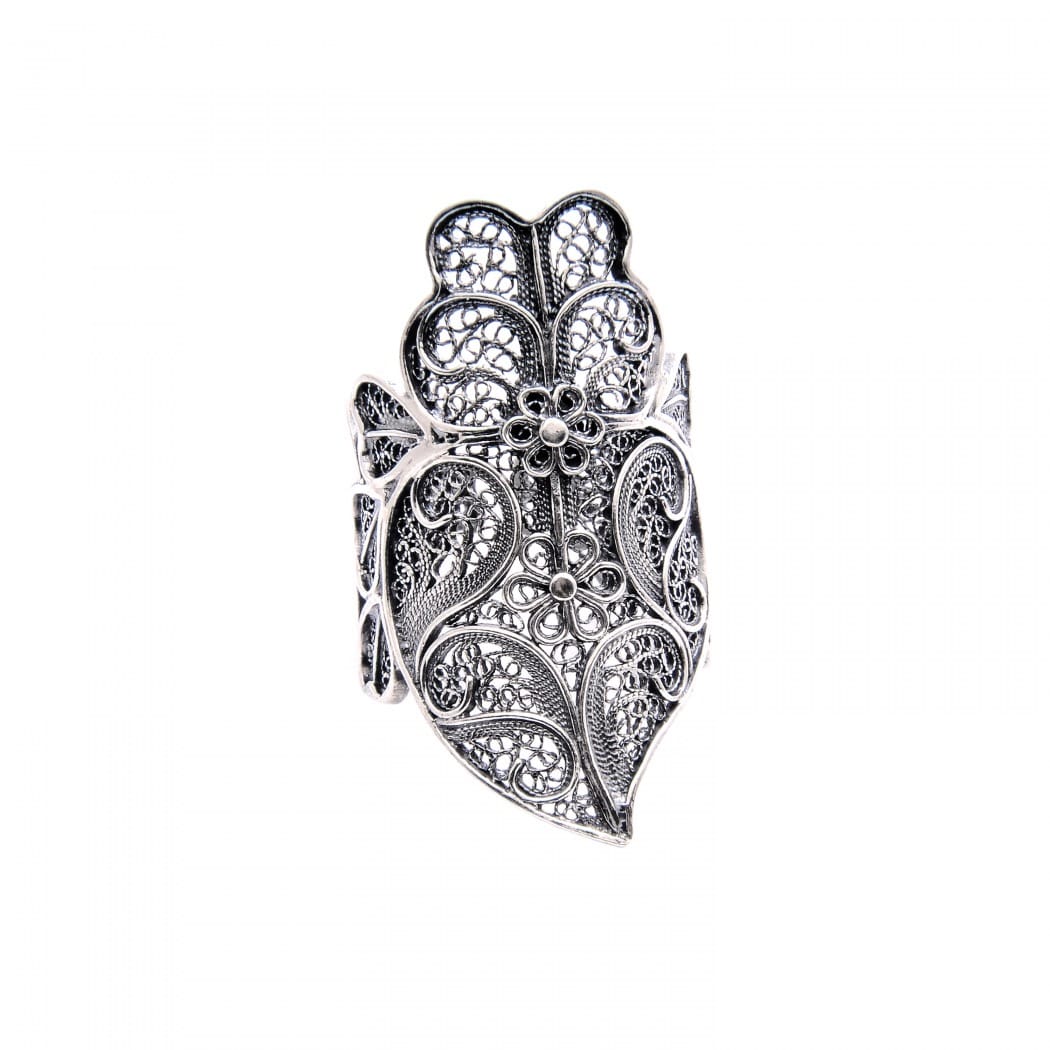 Ring Heart of Viana XL in Silver 