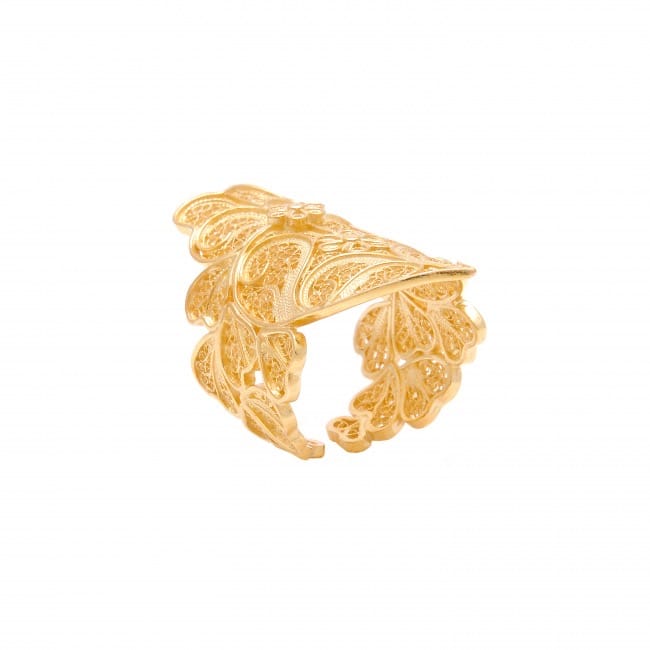 Ring Heart of Viana XL in Gold Plated Silver Ring Heart of Viana XL in Gold Plated Silver