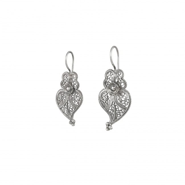 Earrings Heart of Viana 2,5cm in Silver Earrings Heart of Viana 2,5cm in Silver