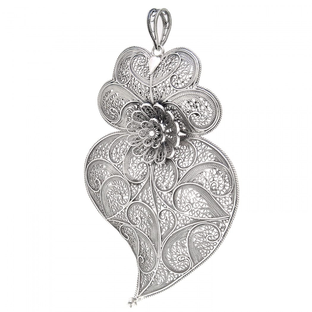 Necklace Heart of Viana XL in Silver 