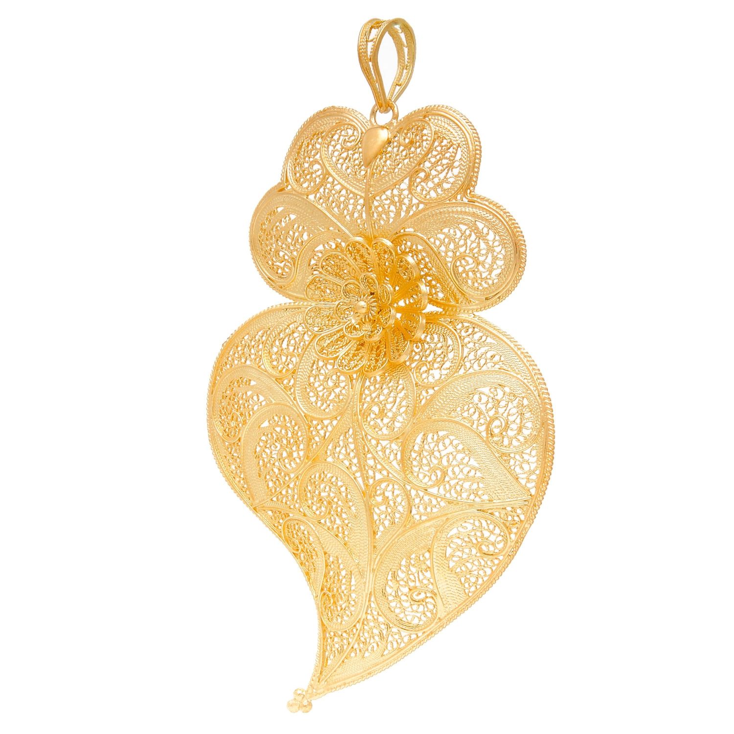 Necklace Heart of Viana XL in Gold Plated Silver 