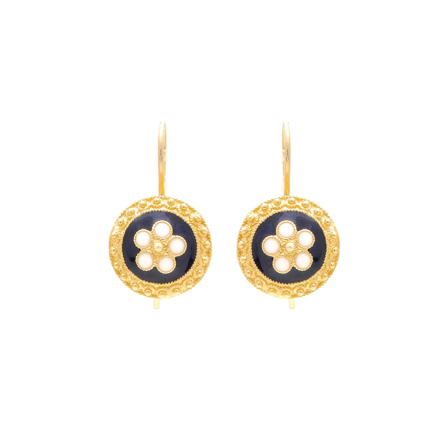 Earrings Caramujo in Gold Plated Silver 