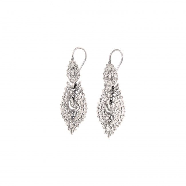 Queen Earrings 4,0cm in Silver Queen Earrings 4,0cm in Silver
