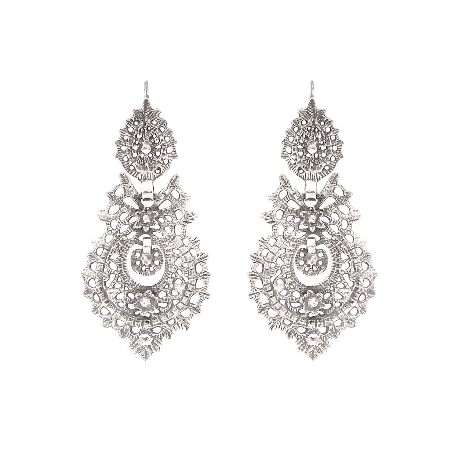 Queen Earrings 5,5cm in Silver Queen Earrings 5,5cm in Silver
