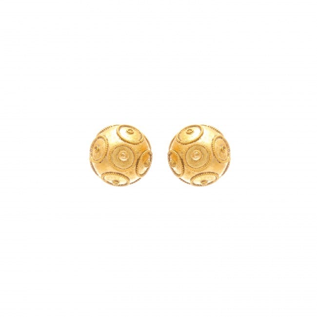 Earrings Viana’s Conta 8mm in 9Kt Gold 