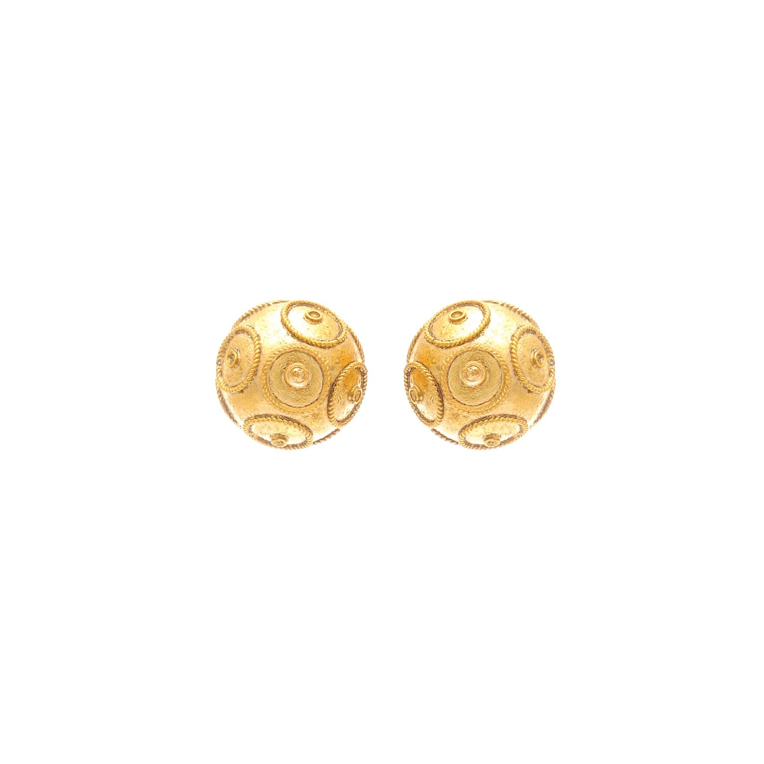 Earrings Viana’s Conta 8mm in 9Kt Gold Earrings Viana’s Conta 8mm in 9Kt Gold